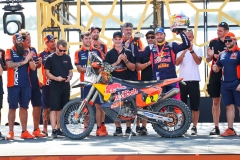 PRICE Toby (aus), Red Bull KTM Factory Racing, KTM, Moto, portrait during the Final Podium of the Dakar 2024 on January 19, 2024 in Yanbu, Saudi Arabia