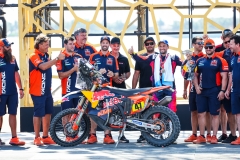 BENAVIDES Kevin (arg), Red Bull KTM Factory Racing, KTM, Moto, portrait during the Final Podium of the Dakar 2024 on January 19, 2024 in Yanbu, Saudi Arabia