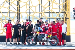 SANDERS Daniel (aus), Red Bull GasGas Factory Racing, GasGas, Moto, portrait during the Final Podium of the Dakar 2024 on January 19, 2024 in Yanbu, Saudi Arabia