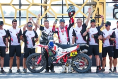 BRANCH Ross (bwa), Hero Motorsports Team Rally, Hero, Motul, Moto, FIM W2RC, portrait during the Final Podium of the Dakar 2024 on January 19, 2024 in Yanbu, Saudi Arabia