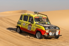 #720 BLANC Michel (fra), BENEDETTI Frédéric (fra), 4Lpine Retro, Renault, Dakar Classic, action during the Stage 5 of the Dakar Classic 2024 on January 10, 2024 between Al-Hofuf and Subaytah, Saudi Arabia